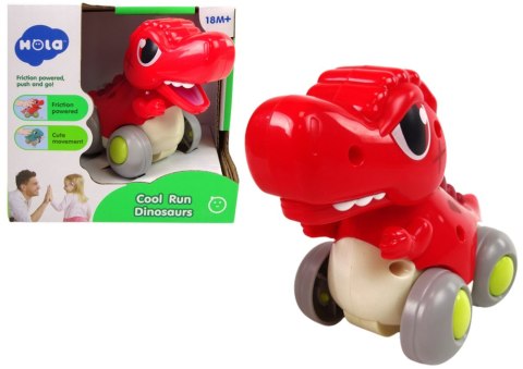 DINOZAUR NA KÓŁKACH T-REX CZERWONY FIGURKA DINOZAUR NA KÓŁKACH T-REX CZERWONY FIGURKA