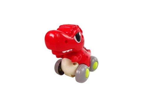 DINOZAUR NA KÓŁKACH T-REX CZERWONY FIGURKA DINOZAUR NA KÓŁKACH T-REX CZERWONY FIGURKA