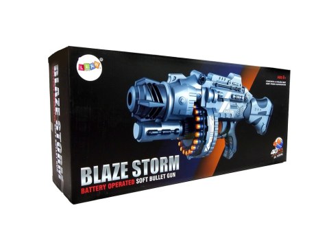 DUŻY KARABIN PISTOLET NA POCISKI PIANKOWE 40 SZT. OBROTOWY MAGAZYNEK DUŻY KARABIN PISTOLET NA POCISKI PIANKOWE 40 SZT. OBROTOWY MAGAZYNEK