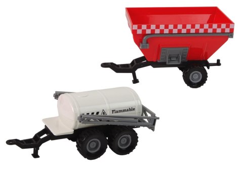 DUŻY TRAKTOR ŚWIATŁA LED DŹWIĘKI 2 MASZYNY FARM SET DUŻY TRAKTOR ŚWIATŁA LED DŹWIĘKI 2 MASZYNY FARM SET