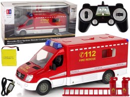 ZDALNIE STEROWANA STRAŻ POŻARNA MERCEDES SPRINTER WODA RUCHOMA DRABINA