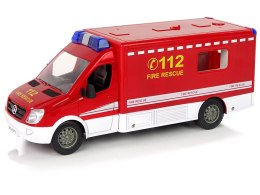 ZDALNIE STEROWANA STRAŻ POŻARNA MERCEDES SPRINTER WODA RUCHOMA DRABINA