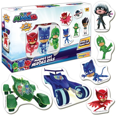 ZESTAW MAGNESÓW PIDŻAMERSI PJMASKS ME 5031-32 ZESTAW MAGNESÓW PIDŻAMERSI PJMASKS ME 5031-32