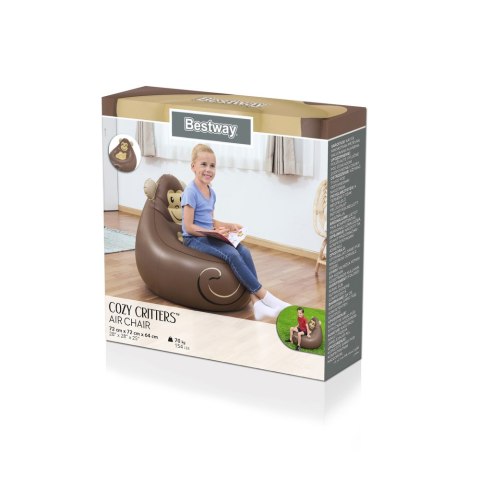 DMUCHANY FOTEL MAŁPKA 72 X 72 X 64 CM BESTWAY 75116 DMUCHANY FOTEL MAŁPKA 72 X 72 X 64 CM BESTWAY 75116