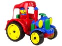 DUŻY TRAKTOR CIĄGNIK POJAZD FARMA FIGURKA GUMOWE KOŁA