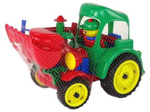 DUŻY TRAKTOR KOPARKA Z FIGURKĄ GUMOWE KOŁA RUCHOME ŁYŻKI DUŻY TRAKTOR KOPARKA Z FIGURKĄ GUMOWE KOŁA RUCHOME ŁYŻKI