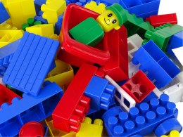 KOLOROWE KLOCKI KONSTRUKCYJNE K2 DUŻE 130 ELEMENTÓW