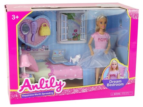 LALKA ANLILY W SYPIALNI AKCESORIA MEBLE DLA DZIECI LALKA ANLILY W SYPIALNI AKCESORIA MEBLE DLA DZIECI