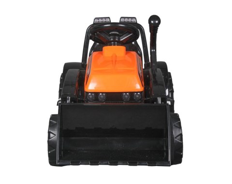 TRAKTOR NA AKUMULATOR ZP1001B Z ŁYŻKĄ KLAKSON POMARAŃCZOWY TRAKTOR NA AKUMULATOR ZP1001B Z ŁYŻKĄ KLAKSON POMARAŃCZOWY