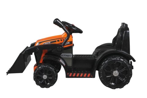 TRAKTOR NA AKUMULATOR ZP1001B Z ŁYŻKĄ KLAKSON POMARAŃCZOWY TRAKTOR NA AKUMULATOR ZP1001B Z ŁYŻKĄ KLAKSON POMARAŃCZOWY
