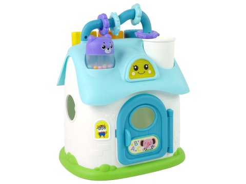 DOMEK SORTER EDUKACYJNY NIEBIESKI KLOCKI DOMEK SORTER EDUKACYJNY NIEBIESKI KLOCKI