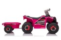 QUAD NA AKUMULATOR XMX630T RÓŻOWY Z PRZYCZEPĄ