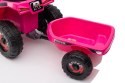 QUAD NA AKUMULATOR XMX630T RÓŻOWY Z PRZYCZEPĄ