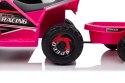 QUAD NA AKUMULATOR XMX630T RÓŻOWY Z PRZYCZEPĄ