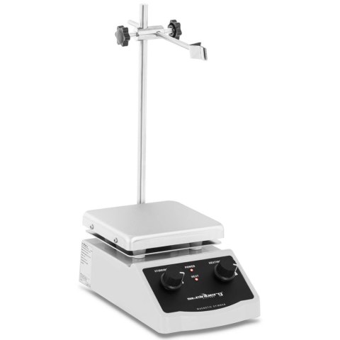MIESZADŁO MAGNETYCZNE LABORATORYJNE ZE STOJAKIEM UCHWYTEM 380C 2000 OBR./MIN 120 X 120 MM MIESZADŁO MAGNETYCZNE LABORATORYJNE ZE STOJAKIEM UCHWYTEM 380C 2000 OBR./MIN 120 X 120 MM