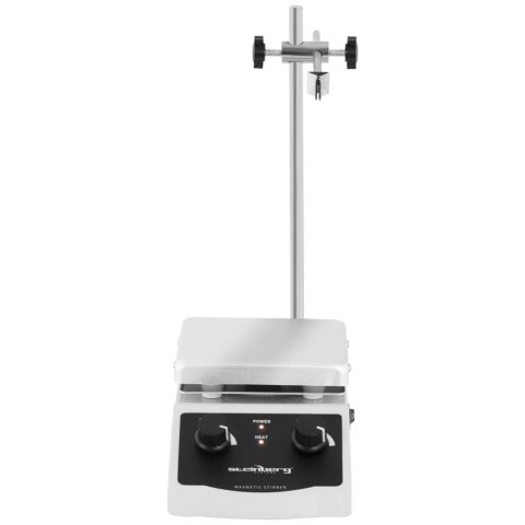 MIESZADŁO MAGNETYCZNE LABORATORYJNE ZE STOJAKIEM UCHWYTEM 380C 2000 OBR./MIN 120 X 120 MM MIESZADŁO MAGNETYCZNE LABORATORYJNE ZE STOJAKIEM UCHWYTEM 380C 2000 OBR./MIN 120 X 120 MM