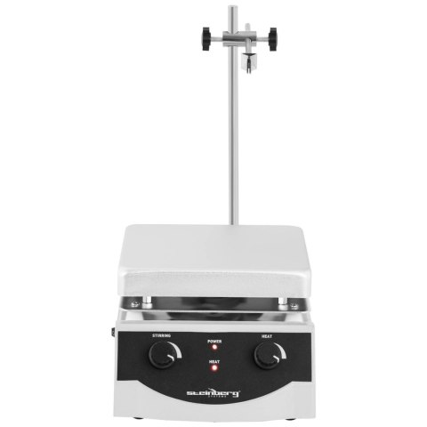 MIESZADŁO MAGNETYCZNE LABORATORYJNE ZE STOJAKIEM UCHWYTEM 380C 2000 OBR./MIN 170 X 170 MM MIESZADŁO MAGNETYCZNE LABORATORYJNE ZE STOJAKIEM UCHWYTEM 380C 2000 OBR./MIN 170 X 170 MM