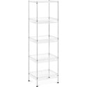 REGAŁ DRUCIANY METALOWY DO MAGAZYNU GARDEROBY 5 KOSZY 45 X 35 X 152 CM DO 100 KG