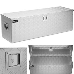 SKRZYNIA NARZĘDZIOWA TRANSPORTOWA ALUMINIOWA ZAMYKANA NA KLUCZ 150 L 124 X 38.5 X 38.5 CM