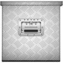 SKRZYNIA NARZĘDZIOWA TRANSPORTOWA ALUMINIOWA ZAMYKANA NA KLUCZ 150 L 124 X 38.5 X 38.5 CM