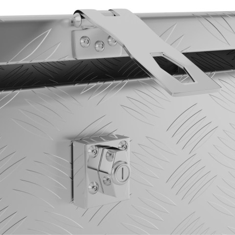 SKRZYNIA NARZĘDZIOWA TRANSPORTOWA ALUMINIOWA ZAMYKANA NA KLUCZ 48 L 76 X 35 X 25.5 CM SKRZYNIA NARZĘDZIOWA TRANSPORTOWA ALUMINIOWA ZAMYKANA NA KLUCZ 48 L 76 X 35 X 25.5 CM