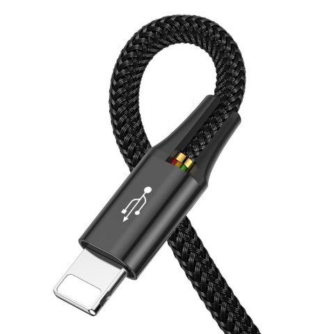 KABEL PRZEWÓD USB 4W1 IPHONE LIGHTNING 2 X USB-C MICROUSB W NYLONOWYM OPLOCIE 3.5A 1.2M CZARNY KABEL PRZEWÓD USB 4W1 IPHONE LIGHTNING 2 X USB-C MICROUSB W NYLONOWYM OPLOCIE 3.5A 1.2M CZARNY
