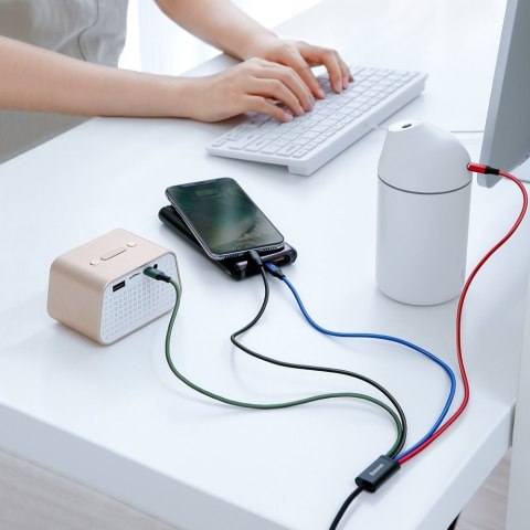 KABEL PRZEWÓD USB 4W1 IPHONE LIGHTNING 2 X USB-C MICROUSB W NYLONOWYM OPLOCIE 3.5A 1.2M CZARNY KABEL PRZEWÓD USB 4W1 IPHONE LIGHTNING 2 X USB-C MICROUSB W NYLONOWYM OPLOCIE 3.5A 1.2M CZARNY