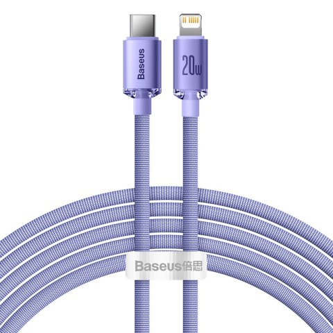 KABEL PRZEWÓD DO SZYBKIEGO ŁADOWANIA I TRANSFERU DANYCH USB-C IPHONE LIGHTNING 20W 2M FIOLETOWY KABEL PRZEWÓD DO SZYBKIEGO ŁADOWANIA I TRANSFERU DANYCH USB-C IPHONE LIGHTNING 20W 2M FIOLETOWY