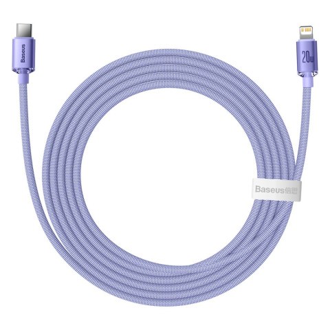 KABEL PRZEWÓD DO SZYBKIEGO ŁADOWANIA I TRANSFERU DANYCH USB-C IPHONE LIGHTNING 20W 2M FIOLETOWY KABEL PRZEWÓD DO SZYBKIEGO ŁADOWANIA I TRANSFERU DANYCH USB-C IPHONE LIGHTNING 20W 2M FIOLETOWY