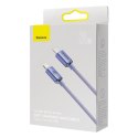 KABEL PRZEWÓD DO SZYBKIEGO ŁADOWANIA I TRANSFERU DANYCH USB-C IPHONE LIGHTNING 20W 2M FIOLETOWY
