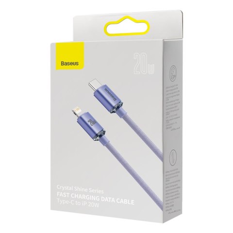 KABEL PRZEWÓD DO SZYBKIEGO ŁADOWANIA I TRANSFERU DANYCH USB-C IPHONE LIGHTNING 20W 2M FIOLETOWY KABEL PRZEWÓD DO SZYBKIEGO ŁADOWANIA I TRANSFERU DANYCH USB-C IPHONE LIGHTNING 20W 2M FIOLETOWY