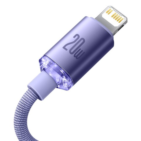 KABEL PRZEWÓD DO SZYBKIEGO ŁADOWANIA I TRANSFERU DANYCH USB-C IPHONE LIGHTNING 20W 2M FIOLETOWY KABEL PRZEWÓD DO SZYBKIEGO ŁADOWANIA I TRANSFERU DANYCH USB-C IPHONE LIGHTNING 20W 2M FIOLETOWY
