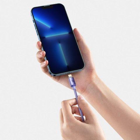KABEL PRZEWÓD DO SZYBKIEGO ŁADOWANIA I TRANSFERU DANYCH USB-C IPHONE LIGHTNING 20W 2M FIOLETOWY KABEL PRZEWÓD DO SZYBKIEGO ŁADOWANIA I TRANSFERU DANYCH USB-C IPHONE LIGHTNING 20W 2M FIOLETOWY