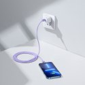KABEL PRZEWÓD DO SZYBKIEGO ŁADOWANIA I TRANSFERU DANYCH USB-C IPHONE LIGHTNING 20W 2M FIOLETOWY