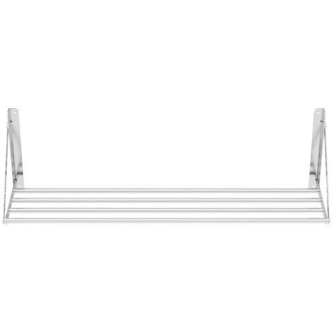PÓŁKA ŚCIENNA SKŁADANA ZE STALI NIERDZEWNEJ DO 40 KG 120 X 45 CM PÓŁKA ŚCIENNA SKŁADANA ZE STALI NIERDZEWNEJ DO 40 KG 120 X 45 CM