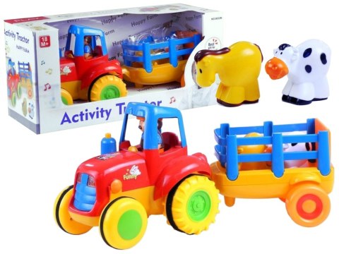 TRAKTOR PRZYCZEPA ZWIERZĄTKA GRA ŚWIECI ODGŁOSY TRAKTOR PRZYCZEPA ZWIERZĄTKA GRA ŚWIECI ODGŁOSY