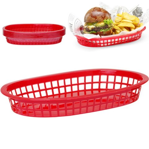 KOSZYK DO PIECZYWA OWALNY CZERWONY 6 SZT. - HENDI 426319 KOSZYK DO PIECZYWA OWALNY CZERWONY 6 SZT. - HENDI 426319