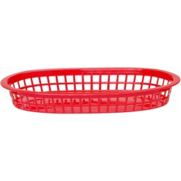 KOSZYK DO PIECZYWA OWALNY CZERWONY 6 SZT. - HENDI 426319