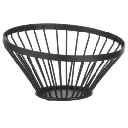 KOSZYK MISKA DRUCIANA NA OWOCE CZARNA Z MATOWĄ POWŁOKĄ ŚR. 150 MM - HENDI 427095
