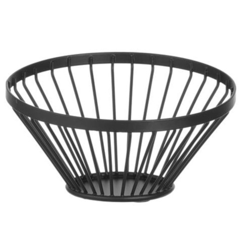 KOSZYK MISKA DRUCIANA NA OWOCE CZARNA Z MATOWĄ POWŁOKĄ ŚR. 150 MM - HENDI 427095 KOSZYK MISKA DRUCIANA NA OWOCE CZARNA Z MATOWĄ POWŁOKĄ ŚR. 150 MM - HENDI 427095