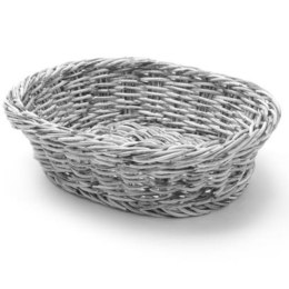 KOSZYK NA PIECZYWO OWALNY POLIPROPYLENOWY SZARY 250X190X65 MM - HENDI 426616