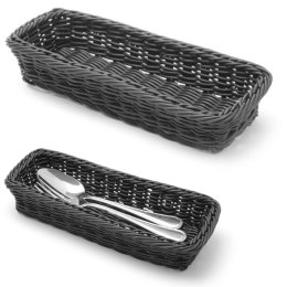 KOSZYK NA SZTUĆCE WIDELCE NOŻE ŁYŻKI CZARNY 270X100X45 MM - HENDI 426098