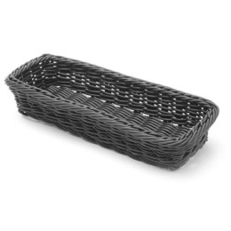KOSZYK NA SZTUĆCE WIDELCE NOŻE ŁYŻKI CZARNY 270X100X45 MM - HENDI 426098