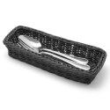 KOSZYK NA SZTUĆCE WIDELCE NOŻE ŁYŻKI CZARNY 270X100X45 MM - HENDI 426098