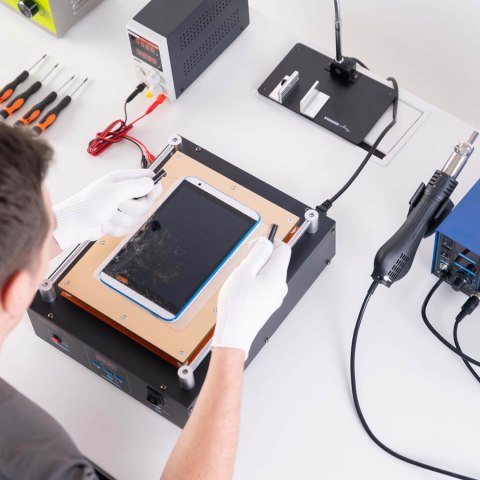 PODGRZEWACZ SEPARATOR SERWISOWY DO NAPRAWY WYŚWIETLACZY SMARTFONÓW TABLETÓW LCD DO 12 CALI PODGRZEWACZ SEPARATOR SERWISOWY DO NAPRAWY WYŚWIETLACZY SMARTFONÓW TABLETÓW LCD DO 12 CALI