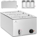 BEMAR PODGRZEWACZ ELEKTRYCZNY Z KRANEM 3 X GN 1/3 600 W