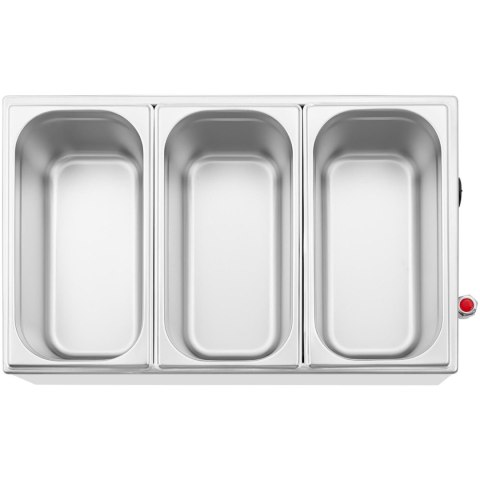 BEMAR PODGRZEWACZ ELEKTRYCZNY Z KRANEM 3 X GN 1/3 600 W BEMAR PODGRZEWACZ ELEKTRYCZNY Z KRANEM 3 X GN 1/3 600 W