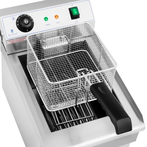 FRYTOWNICA ELEKTRYCZNA NASTAWNA Z KRANEM SPUSTOWYM 230 V 3200 W 13 L FRYTOWNICA ELEKTRYCZNA NASTAWNA Z KRANEM SPUSTOWYM 230 V 3200 W 13 L