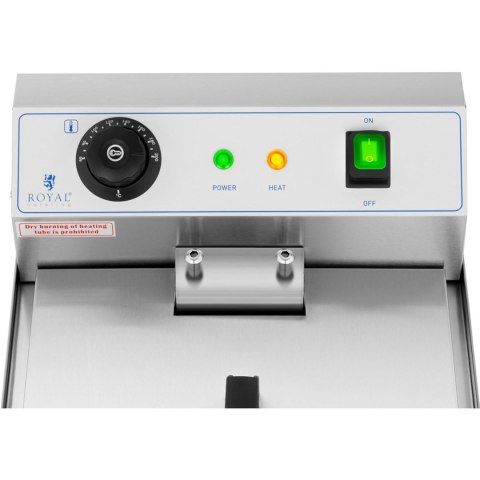 FRYTOWNICA ELEKTRYCZNA NASTAWNA Z KRANEM SPUSTOWYM 230 V 3200 W 13 L FRYTOWNICA ELEKTRYCZNA NASTAWNA Z KRANEM SPUSTOWYM 230 V 3200 W 13 L