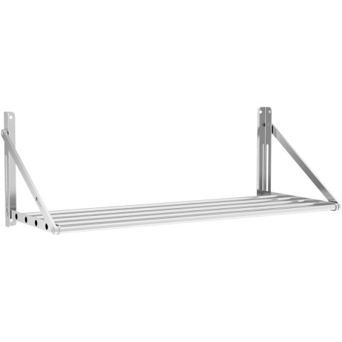 PÓŁKA ŚCIENNA SKŁADANA ZE STALI NIERDZEWNEJ DO 40 KG 100 X 45 CM PÓŁKA ŚCIENNA SKŁADANA ZE STALI NIERDZEWNEJ DO 40 KG 100 X 45 CM